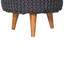 Saylorville 40cm Wide Round Solid Colour Footstool Ottoman-435310009