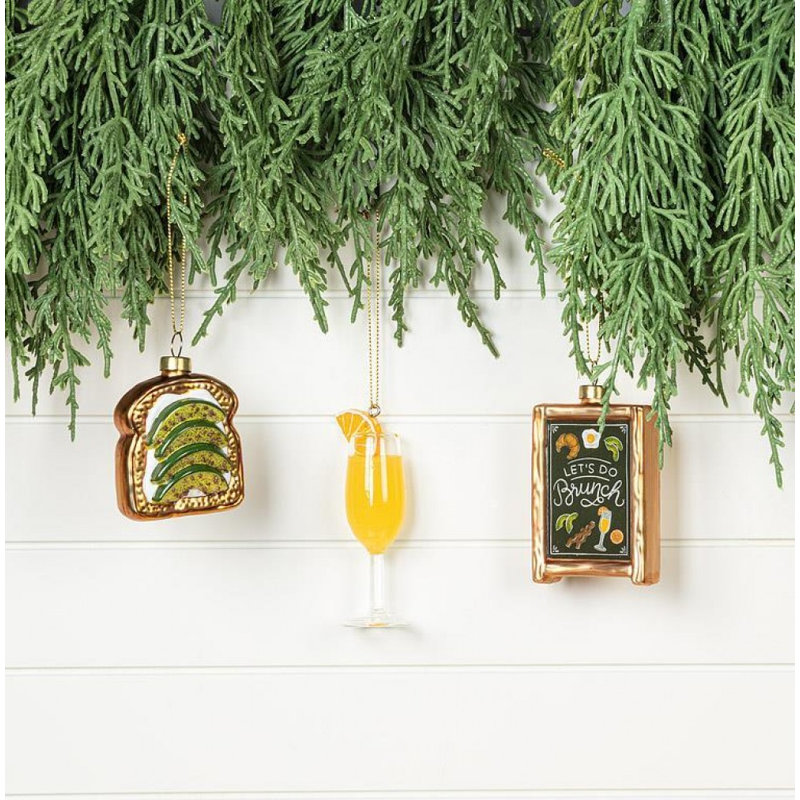 Brunch Ornaments. Set Of 3
