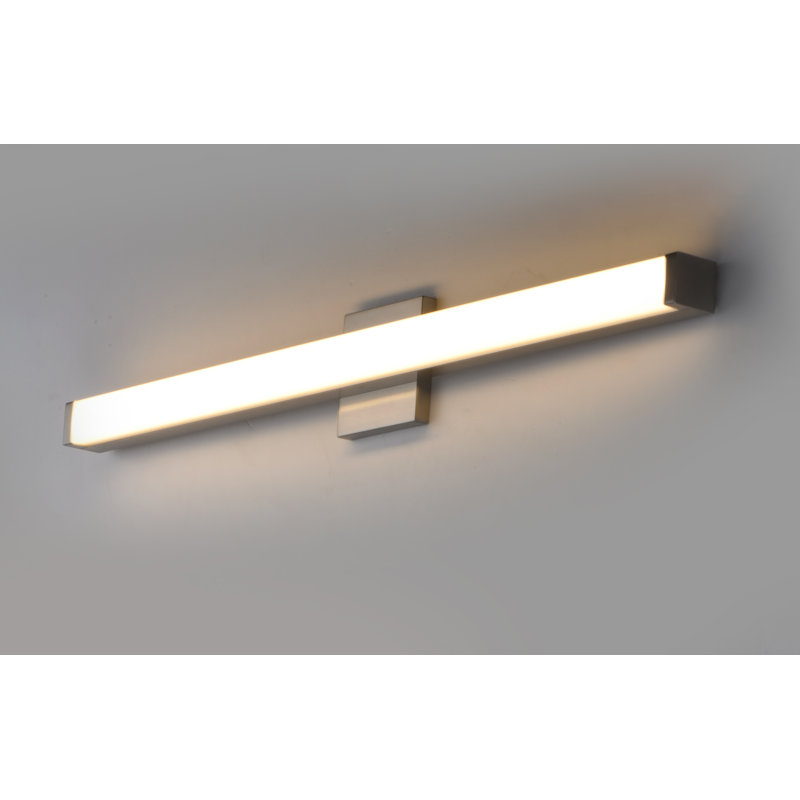 Sydni Dimmable LED Bath Bar, Satin Nickel