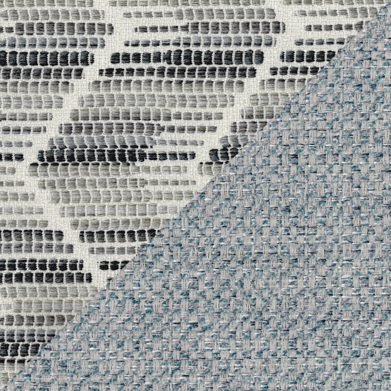 Canapé modulaire en chenille moderne et contemporain de 112 po 2 pièces avec coussins de dossier réversibles, mousse haute densité et 3 coussins décoratifs Jandreau