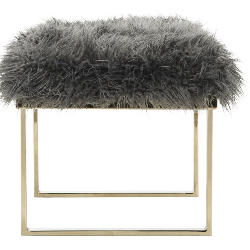 Banc rembourré Hamazasb, Gris