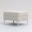 Corduroy Modular Storage Ottoman – Sturdy Frame Hidden Storage Footstool (Beige)