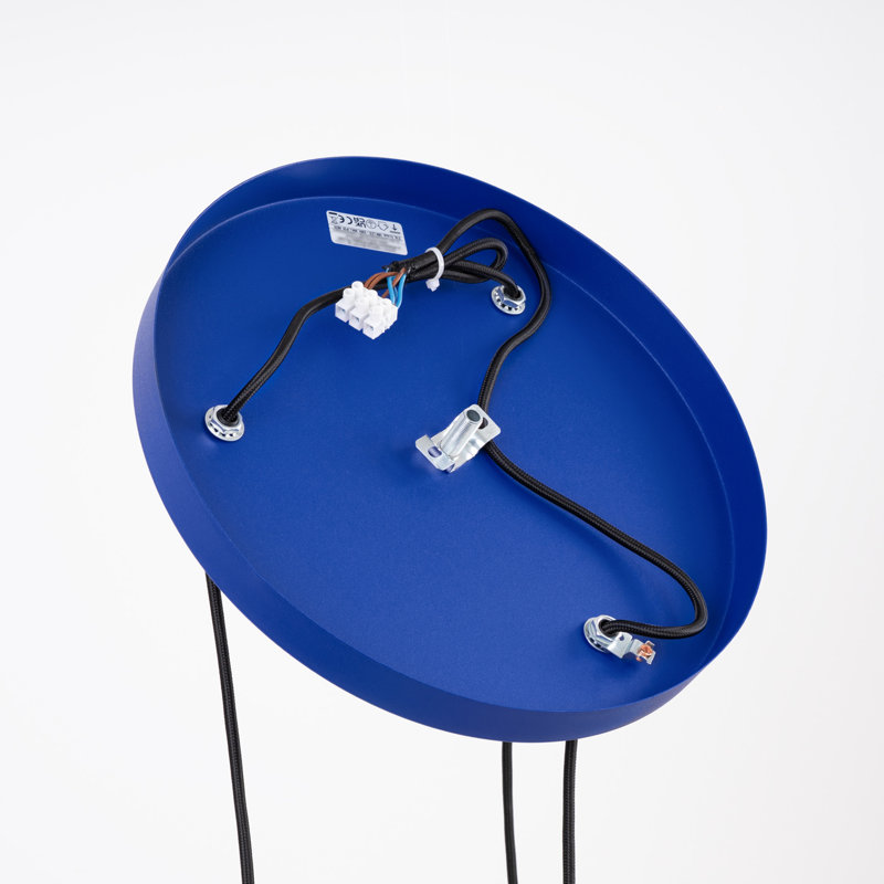Pendant lamp ESTRIA 1 beige, 30x30x120 cm, White/Ultramarine, 3 Lights