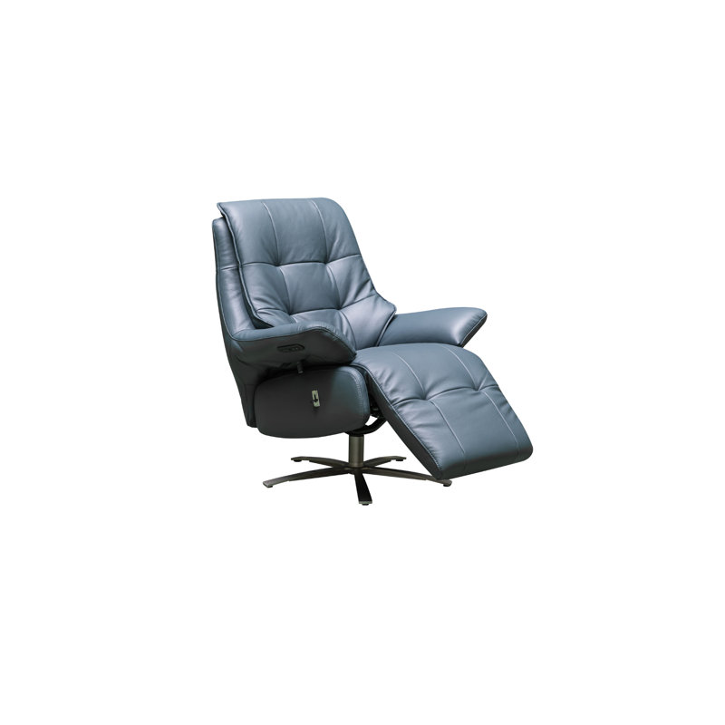 Chaise pivotante en cuir italien Bellagio