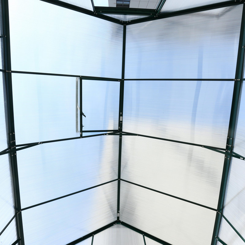 Polycarbonate Greenhouse, Green, 99.2"