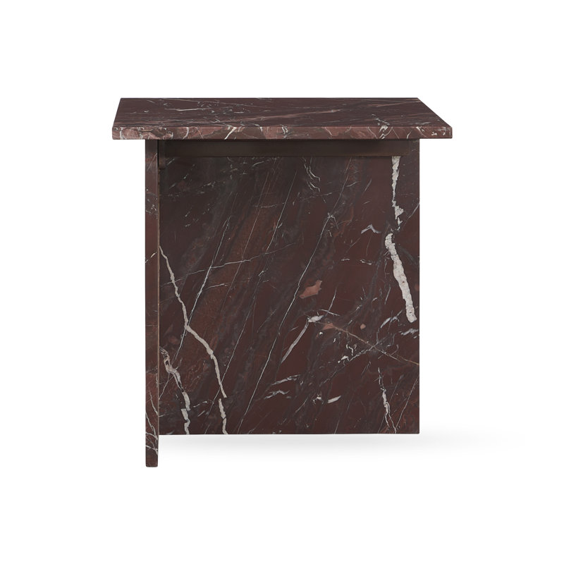 Bexly Marble End Table, Red