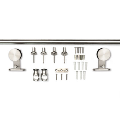 Barn Door Rail System 72 Stainless Steel
