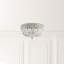 Petit Crystal Deluxe 4 Light 10in x 7in Flush Mount in Silver with Clear Radiance Crystals-2061714882-2061714881