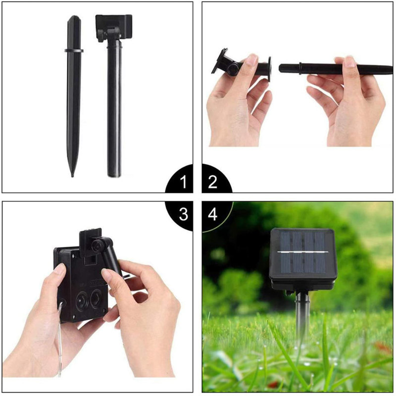 Kafi 100 - Bulb 393'' Solar Powered String Light