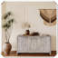 Buffet à 4 portes en bois de style campagnard-631421164