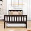 Lit plateforme simple en bois avec lit gigogne simple-1731201281