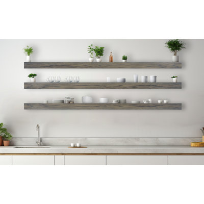 Emerald Lee 3 Piece Oak Floating Shelf
