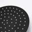 Pomme de douche à pluie 10 po et système de fixation murale en métal noir mat avec expérience relaxante