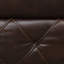 Fauteuil inclinable manuel de style transitionnel avec accoudoirs coussinés et finition moka