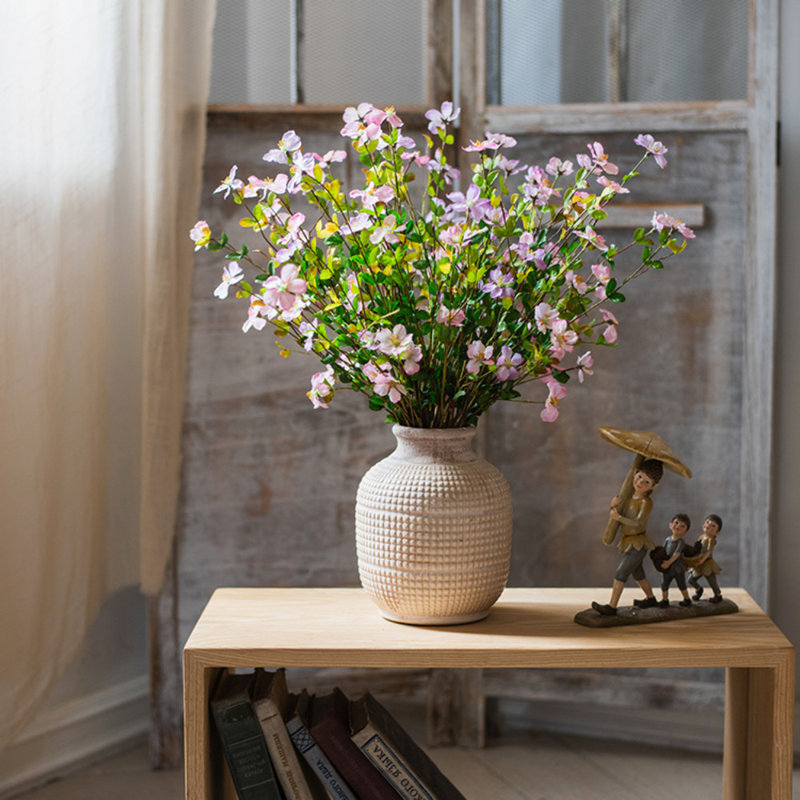 Tige de gaura en soie, 5 tiges, Rose