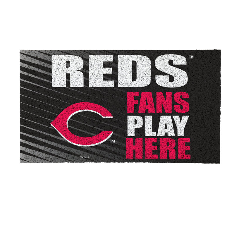 Tapis en PVC Cincinnati Reds Fan, 28 po x 16 po