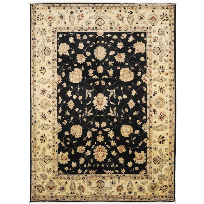 Performance Hand Knotted Wool Floral Rug