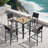 Carlo Bar Set with Metal Outer Material