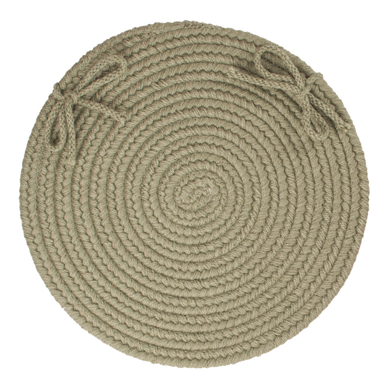 Outdoor 0.38'' Dining Chair Chair Pad, Moss Green
