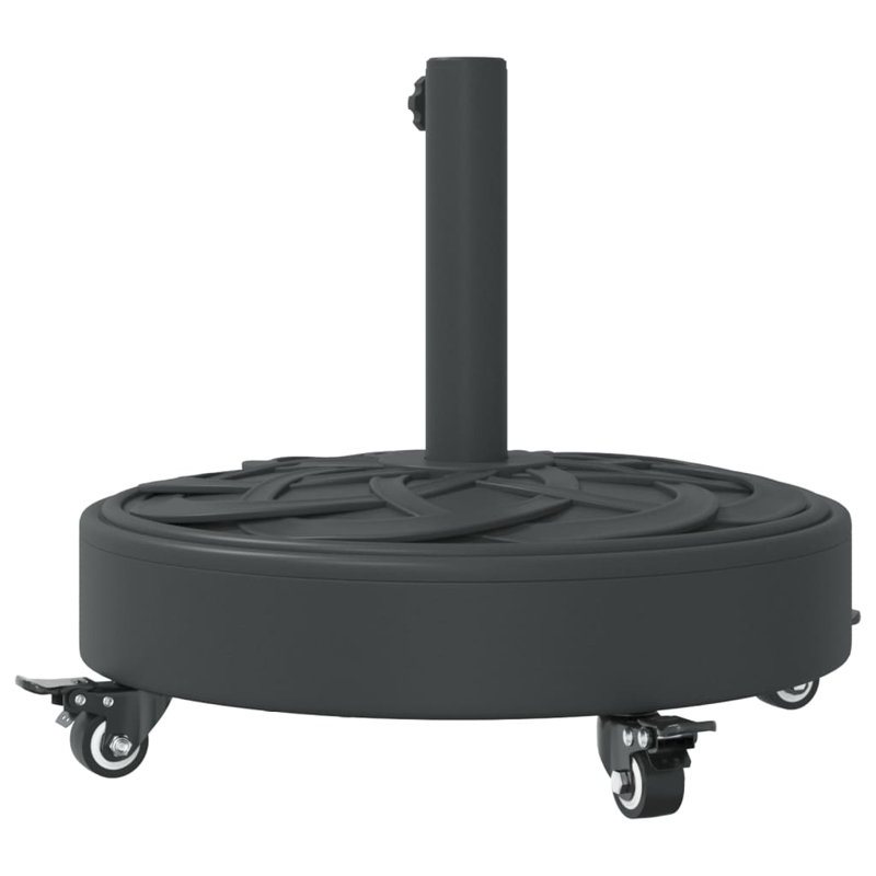 Base de parasol Arlmont & Co. avec roulettes pour poteaux de 1,5 po / 1,9 po de diamètre, 59.5 lb