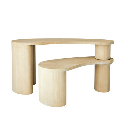 64'' W Solid Wood Console Table
