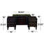 Ensemble de banc 4 tiroirs avec sangles et clous en similicuir Rosenthal