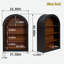 Bibliothèque avec présentoir en bois