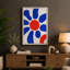 Geometric Radiance Mid-Century - Wrapped Canvas-1736973032-1736973035