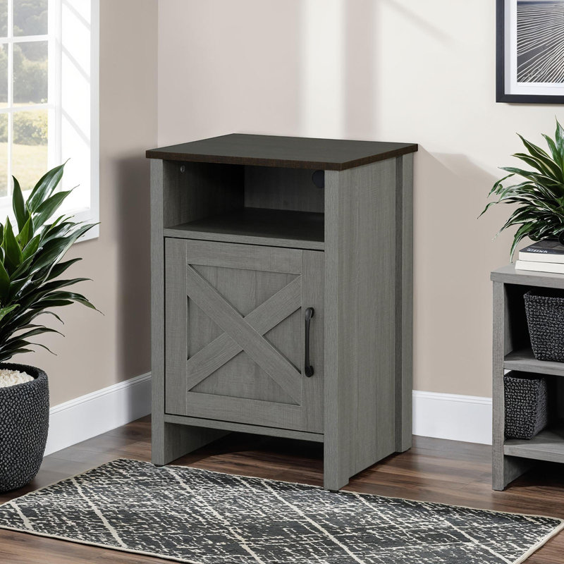 Rustic Farmhouse Style 1Pc Side Table