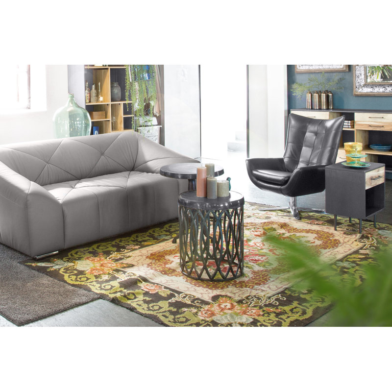 Alfred End Table, Black, 40cm H x 42cm W x 42cm D