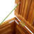 vidaXL Outdoor Storage Box 60 Gal, Deck Box, Acacia Wood with Water-Resistant Bag, Brown 35.4"x19.7"x22.0"-133002949