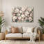 Art mural en métal botanique gris magnolia-708141331