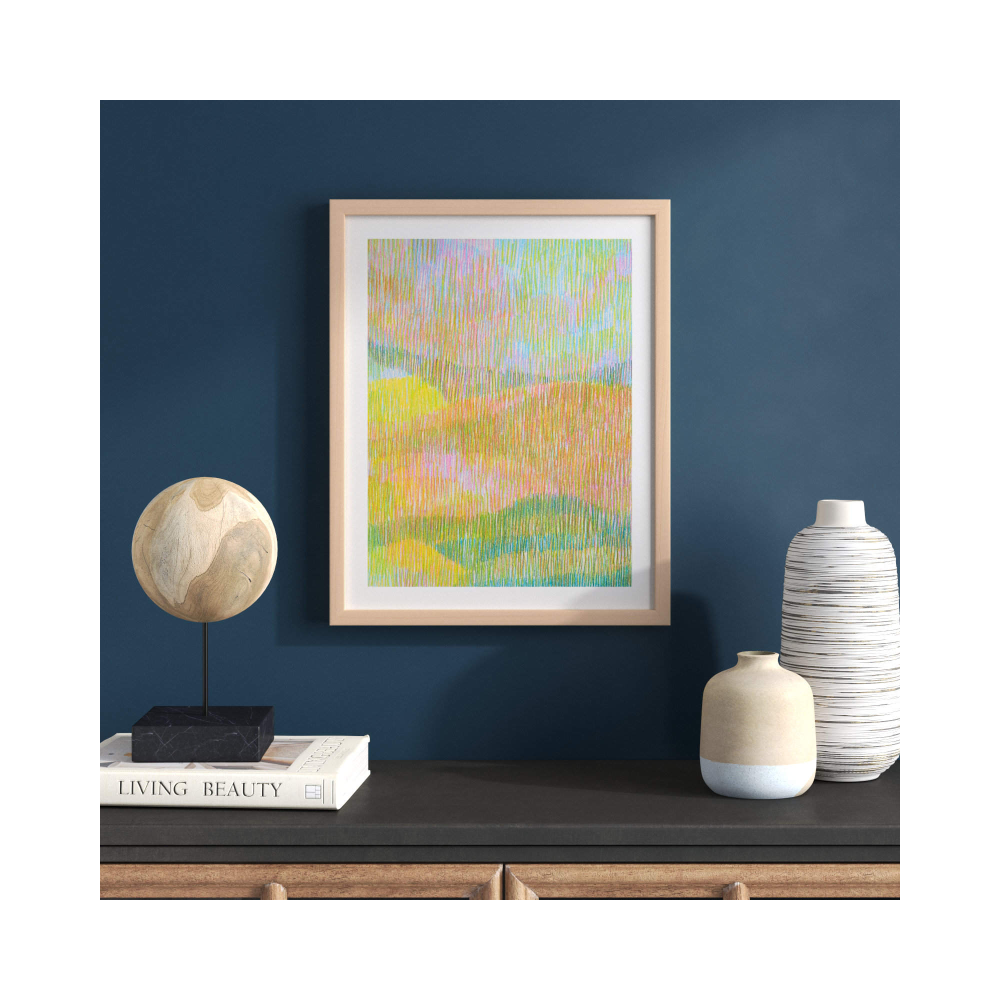 Summerhill by Jacques Pilon, 20" H x 16" W x 1.25" D, Brown