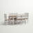 Mereworth 6 - Person Four Leg Dining Set-935137875-931307553
