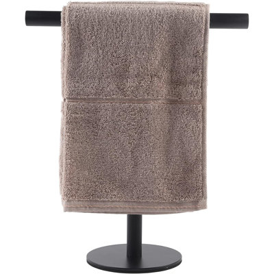 Support de serviette de salle de bain pour salle de bain, support de serviette en forme de T en acier inoxydable SUS304 pour salle de bain, comptoir de cuisine ou de meuble-lavabo
