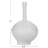 11'' H Paper Mache Tabletop Candlestick