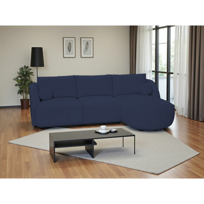 3 Seater Corner Sofa , Right Hand Facing, Navy