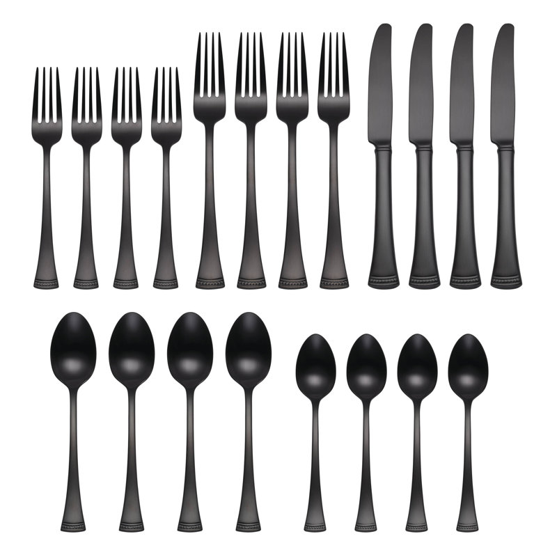 Ensemble de couverts 20 pièces Portola Black