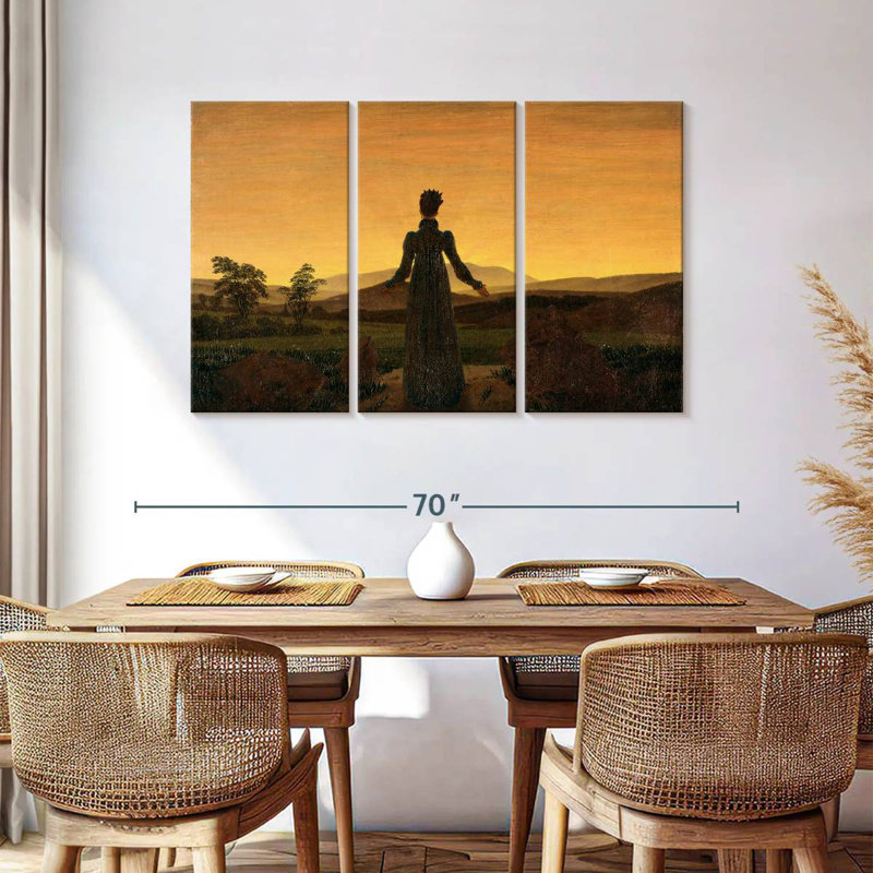 Leisha Woman Before The Setting Sun, 36" H x 57" W