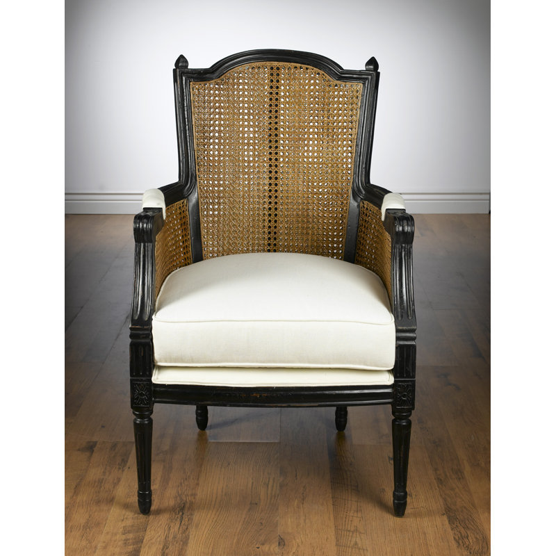 Adrik Linen Armchair, Black
