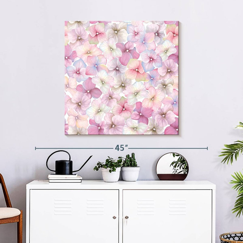 Hortensias roses dégradés Harnek, H 30 po x l 30 po