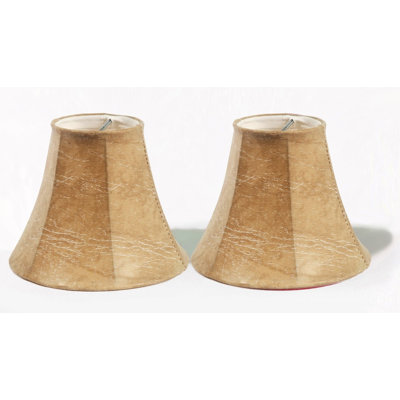 5'' H Faux Leather Bell Lamp Shade