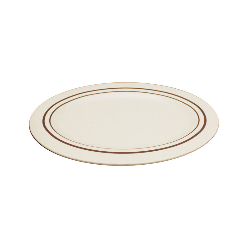 Plateau en mélamine ovale Colbin, H 0,71 po x l 11,5 po x P 8,03 po