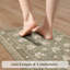Sets of 2 Comfort Boho Vintage Floral Sink Rug-895663155-895663165
