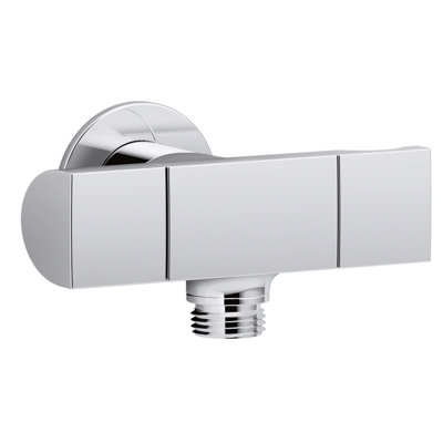 Exhale Wall-Mount Supply Elbow with Bracket and Volume Control
