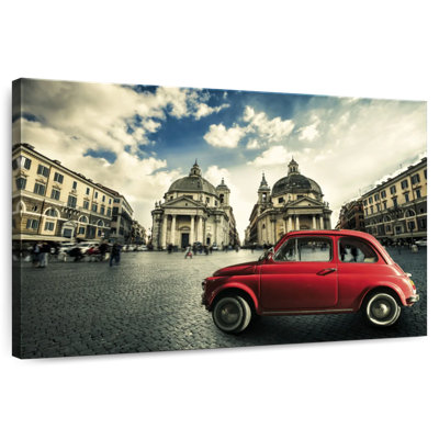 Mehar Piazza Del Popolo Red Car