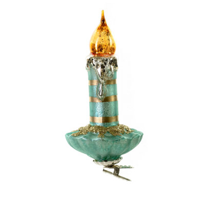 5.5'' Handmade Glass Holiday Shaped Ornament
