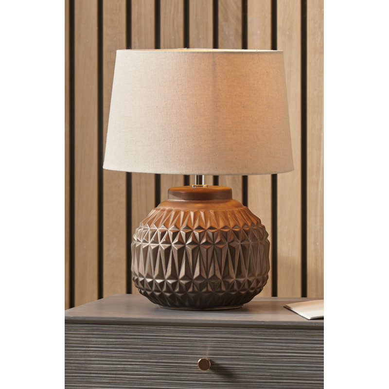 Afanasijs Ceramic Table Lamp, Bronze