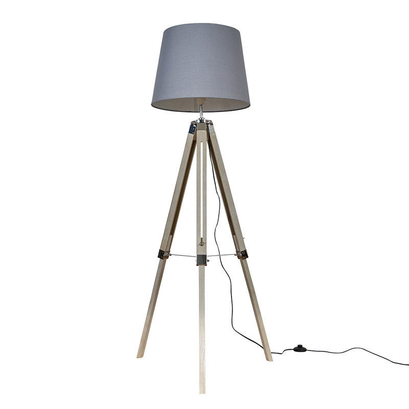 Bella Vista 153cm Tripod Floor Lamp, Grey