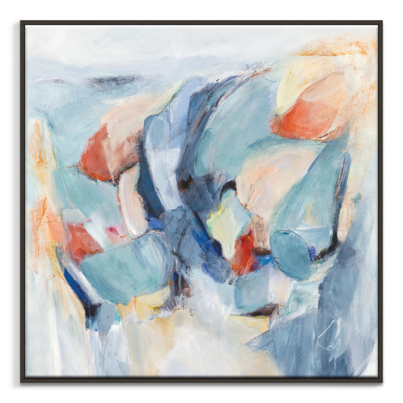 Brenda Meynell - Painting on Canvas, Black Floater Frame, 102cm H x 102cm W